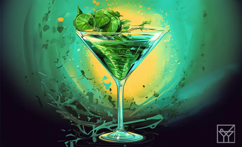 Melón Martini. Ilustración.